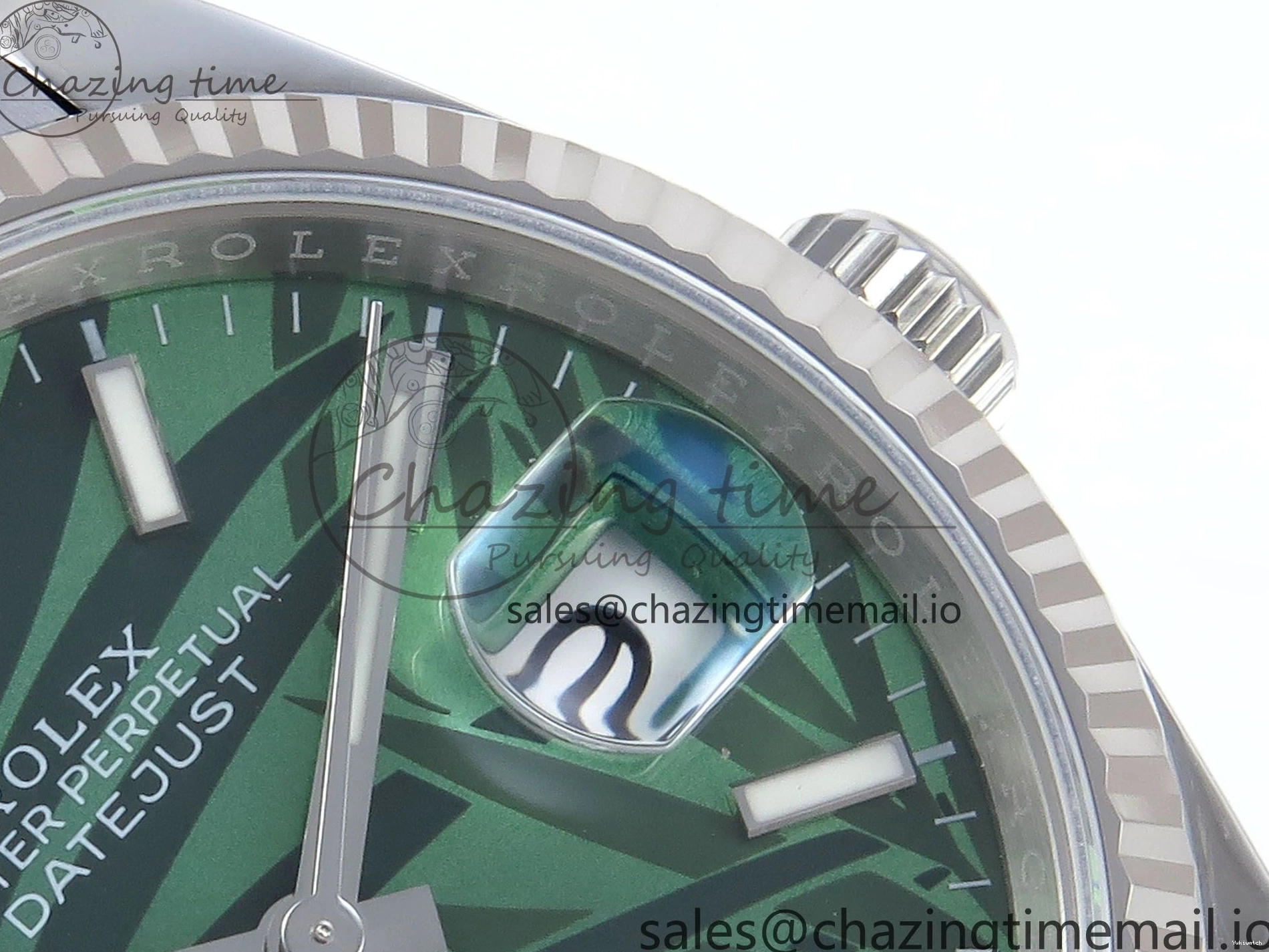 DateJust Jubilee Leaf A3235 Bracelet Edition EWEF on Green Dial 36 Marker Stick 126234 Best 0307